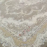 فرش ابریشم گل برجسته