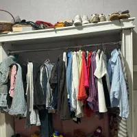 کمد لباس چوبی رگال‌دار جادار
