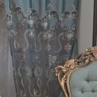 پرده سالن همراه با دکوری مخمل|پرده، رانر، رومیزی|اصفهان, طامه|دیوار