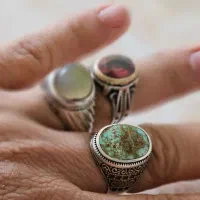انگشتر نقره|جواهرات|خوی, |دیوار