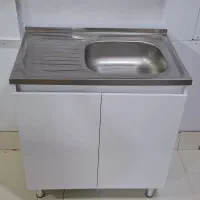 کابینت زیر سینک مدرن 80 سانت دستگیره مخفی آماده