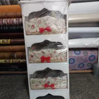 کمد سیب زمینی پیاز سبد دار چوبی روکش دار