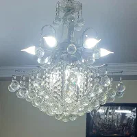 لوستر کریستالی ۹ شاخه|لوستر و چراغ آویز|تهران, خلیج فارس|دیوار