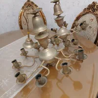 ۲ عدد لوستر برنجی ۱۰ شاخه