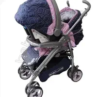 کالسکه کریر سورمه ای صورتی ایتالیایی Baby Luxe|کالسکه و لوازم جانبی|تهران, شیخ هادی|دیوار
