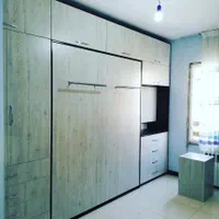 تخت کمجا دو نفره با کمد و دراور