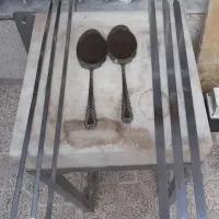 سیخ جوجه و کباب،کفگیراستیل و ست آشپزی