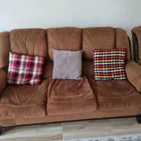 مبل راحتی ۷نفره با میز شیشه ای