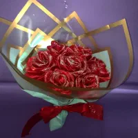 گل روبانی|گل مصنوعی|قم, باغ شریفی|دیوار