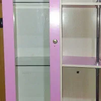 ویترین و کتابخانه به هم چسبیده ، تخت|کتابخانه، شلف، قفسه‌های دیواری|قم, انصار‌الحسین|دیوار