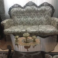 مبل استیل،۷نفره به همراه بوفه ست ومیز تلویزیون