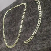 دست بند و گردنبند کارتیر طلایی رنگ ثابت ضد حساسیت