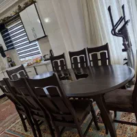 میز ناهارخوری ۸ نفره|میز و صندلی غذاخوری|گرگان, |دیوار
