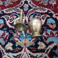 قلیان برنجی عتیقه/قدیمی و اصیل کار دست، تزئینی|کلکسیون اشیاء عتیقه|قم, محمد آباد|دیوار