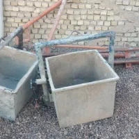 ریل وپایه و ۲ عدد سطل بالابر