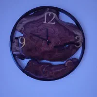 ساعت دیواری چوبی روستیک|ساعت دیواری و تزئینی|اصفهان, باغ دریاچه|دیوار