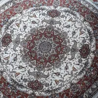 فرش اولیا دایره ۴متر ۲×۲سایز  بزرگ ۱۰۰۰شانه تارا