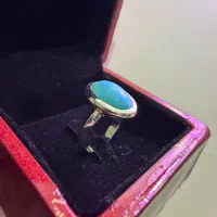 انگشتر فیروزه نیشابور (نقره)