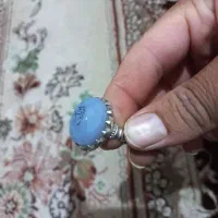 انگشتر عقیق سوسنی رکاب نقره ۹۲۵