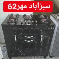 گاز کمد دار چوبی طوسی مشکی|اجاق گاز و لوازم برقی پختوپز|بوشهر, |دیوار