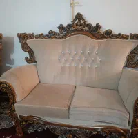 یک دست مبل سالم درحد نو رنگ کرم|مبلمان خانگی و میز عسلی|ایذه, |دیوار