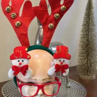 وسایل کریسمس کلاه بابانوئل تل و عینک درخت کریسمس|لباس|کرج, عظیمیه|دیوار