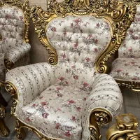 مبل سلطنتی ۹ نفری|مبلمان خانگی و میز عسلی|جلفا, |دیوار