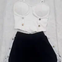 تاپ کراپ نیمتنه دامن کوتاه چرم زنانه|لباس|مشهد, حسابی جنوبی (شهرک غرب)|دیوار