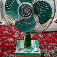 پنکه رومیزی موتور سنگین پره فلزی ژاپنی سالم