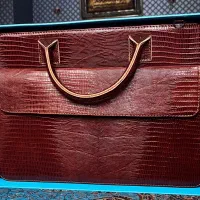 کیف چرم گاوی قهوه ای (صنایع دستی)