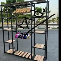 رندوم رخت قفسه رگال چوب لباسی دار|بندرخت و رخت‌آویز|قم, امامزاده ابراهیم|دیوار