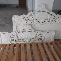 تخت خواب دونفره چوبی|تخت و سرویس خواب|گرگان, |دیوار