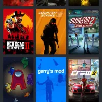 اکانت استیم با بازی های مختلف و مشهور