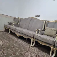 مبل7نفره کوئین فرانسوی درحدنو|مبلمان خانگی و میز عسلی|قم, شاد قلی|دیوار