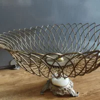 ظرف پذیرایی قدیمی برنجی|کلکسیون اشیاء عتیقه|اصفهان, بهار آزادی|دیوار