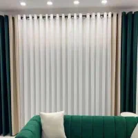 پرده ستین|پرده، رانر، رومیزی|فولادشهر, مسکن مهر فولادشهر|دیوار