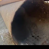 لوله آهنی ضخیم ۷ متری قطر بزرگ ،مناسب چاه و سازه