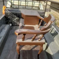 صندلی چوبی تلفن|صندلی و نیمکت|فردوسیه, |دیوار