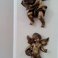 یک جفت مجسمه دیواری فرشته جنس پلی استر