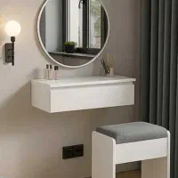 میز آرایش و شلف آیینه هاریکا/میز کم جا و کارآمد|کتابخانه، شلف، قفسههای دیواری|تهران, شهرک ولیعصر جنوبی|دیوار