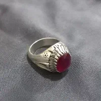 انگشتر نقره یاقوت