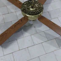 پنکه سقفی چوبی حصیری