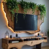 طراحی داخلی به سبک چوب