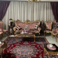 پرده پذیرایی با دسته مخمل شانل