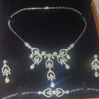 سرویس طلا برلیان جواهر الماس ۳۰ قیراطی