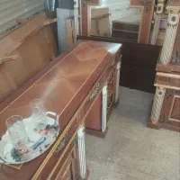میز آرایش با آینه و دوتا پاتختی