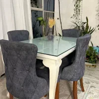 مبل و میز نهارخوری طوسی|مبلمان خانگی و میز عسلی|فومن, |دیوار