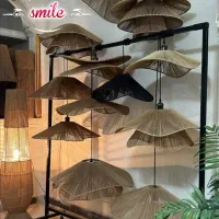 لوستر مکرومه رافیا حصیری به صورت تک و عمده