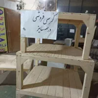 کرسی چوبی ثابت مدل سلوکات سفارشی 80 در 80 سانت|بخاری، هیتر، شومینه|تهران, شهرک ولیعصر جنوبی|دیوار