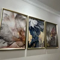 سه عدد تابلو|تابلو، نقاشی، عکس|تهران, جنت‌آباد شمالی|دیوار